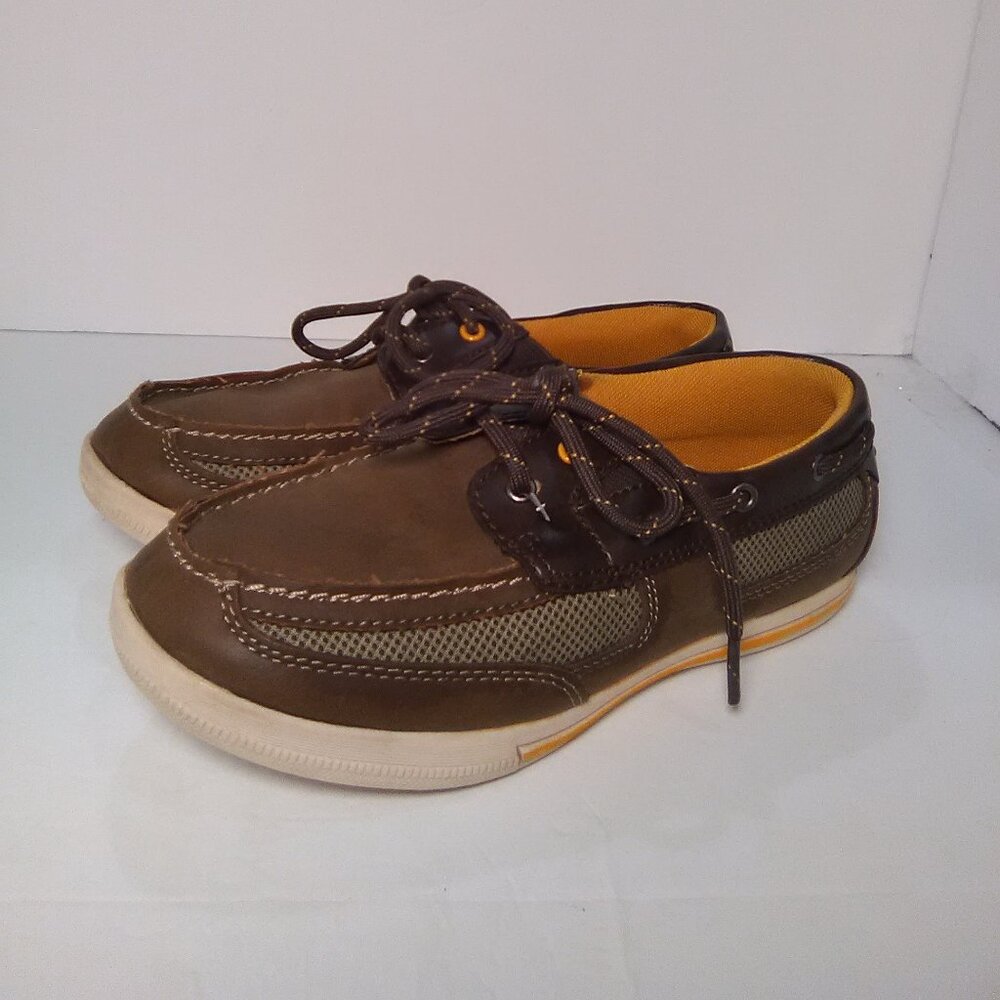American Eagle Boys Loafers Tie Lace Color Brown Casual Dress Shoe Size …